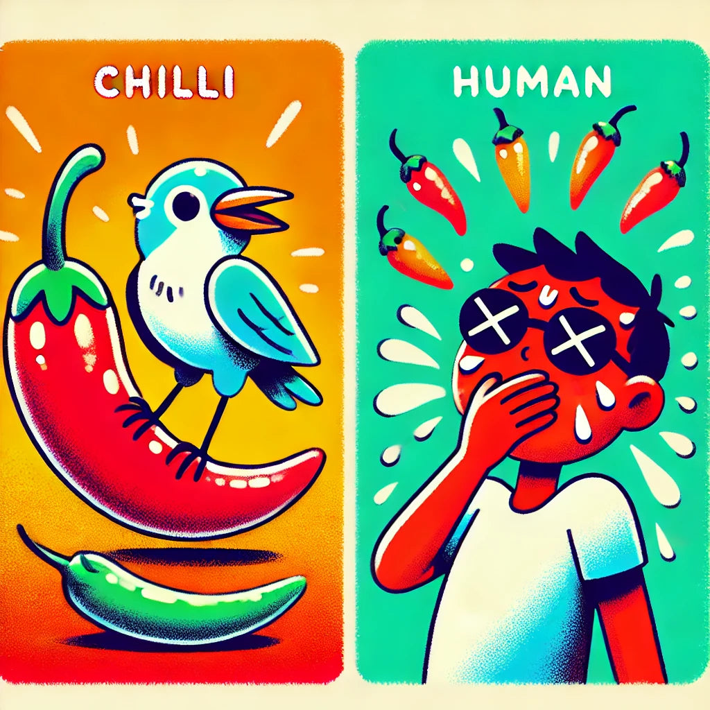 Find out why chilli is NOT spicy for birds. And the reason you can smell an odour while others don't