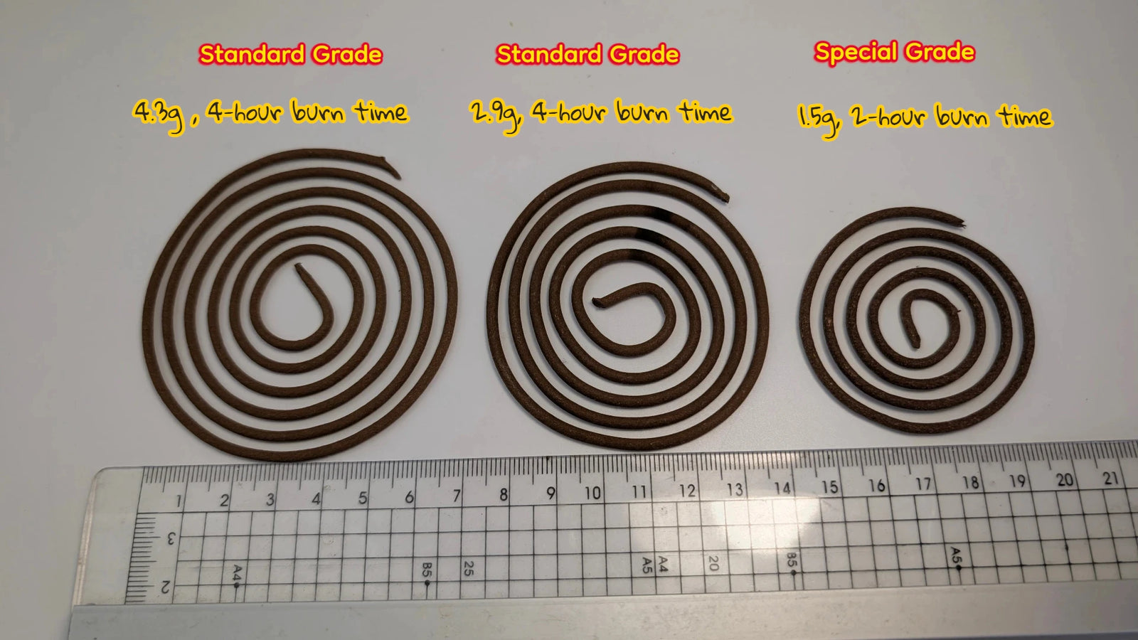 Agarwood incense coil also known as Incense Spiral - made from standard grade cultivated agarwood