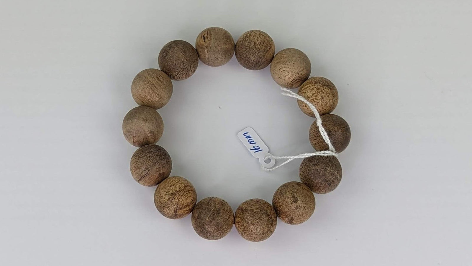 WMB Wild Merauke Agarwood bracelet 21 g light-polished 14 beads 16mm -