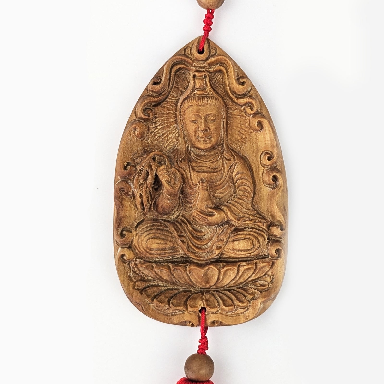 Car decor A Sandalwood Guan Yin Car Decor