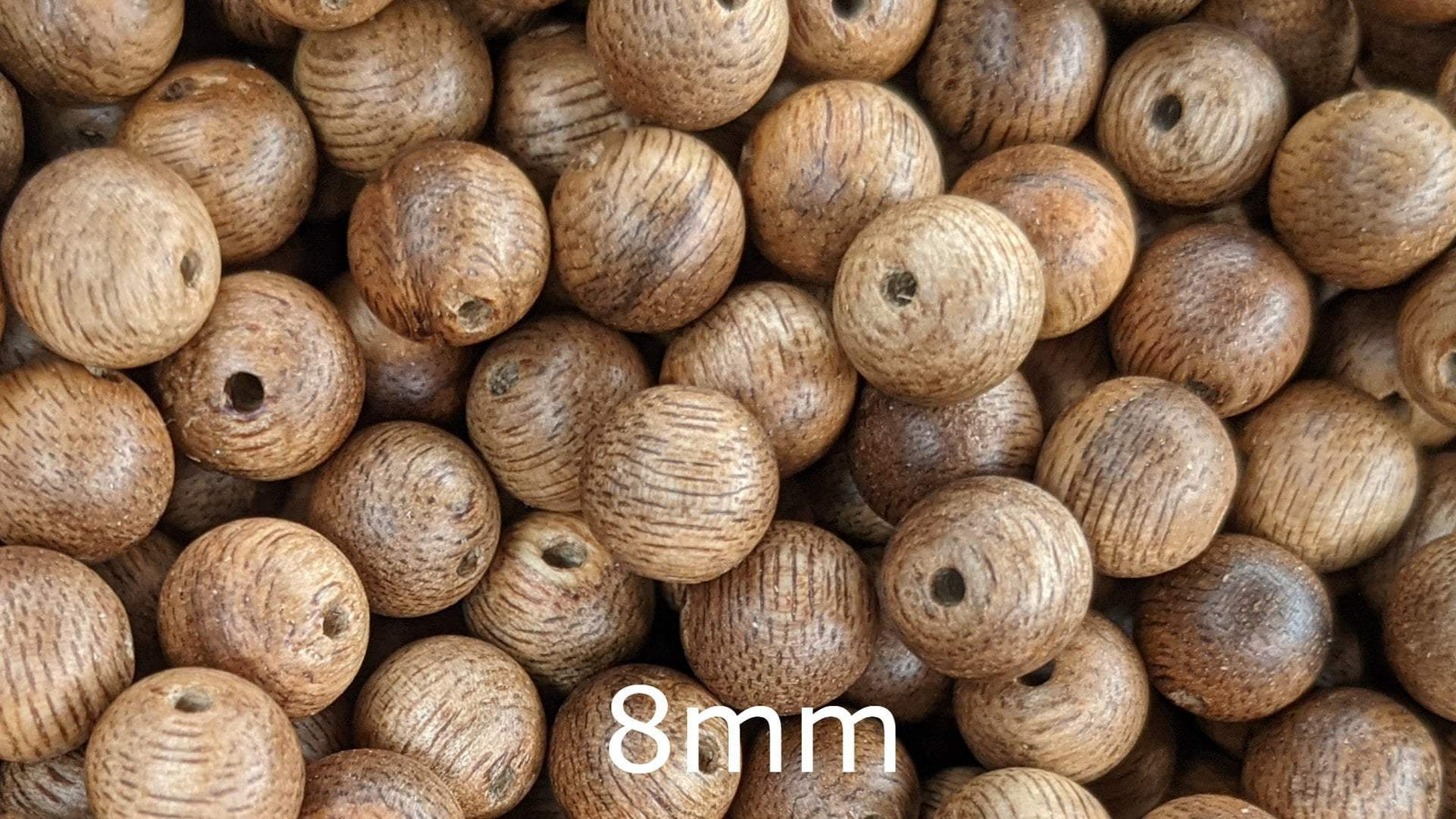 12 Premium Cultivated Agarwood Beads (mala and bracelet size) - The GGG - 12 beads of 8mm Cultivated Agarwood Beads