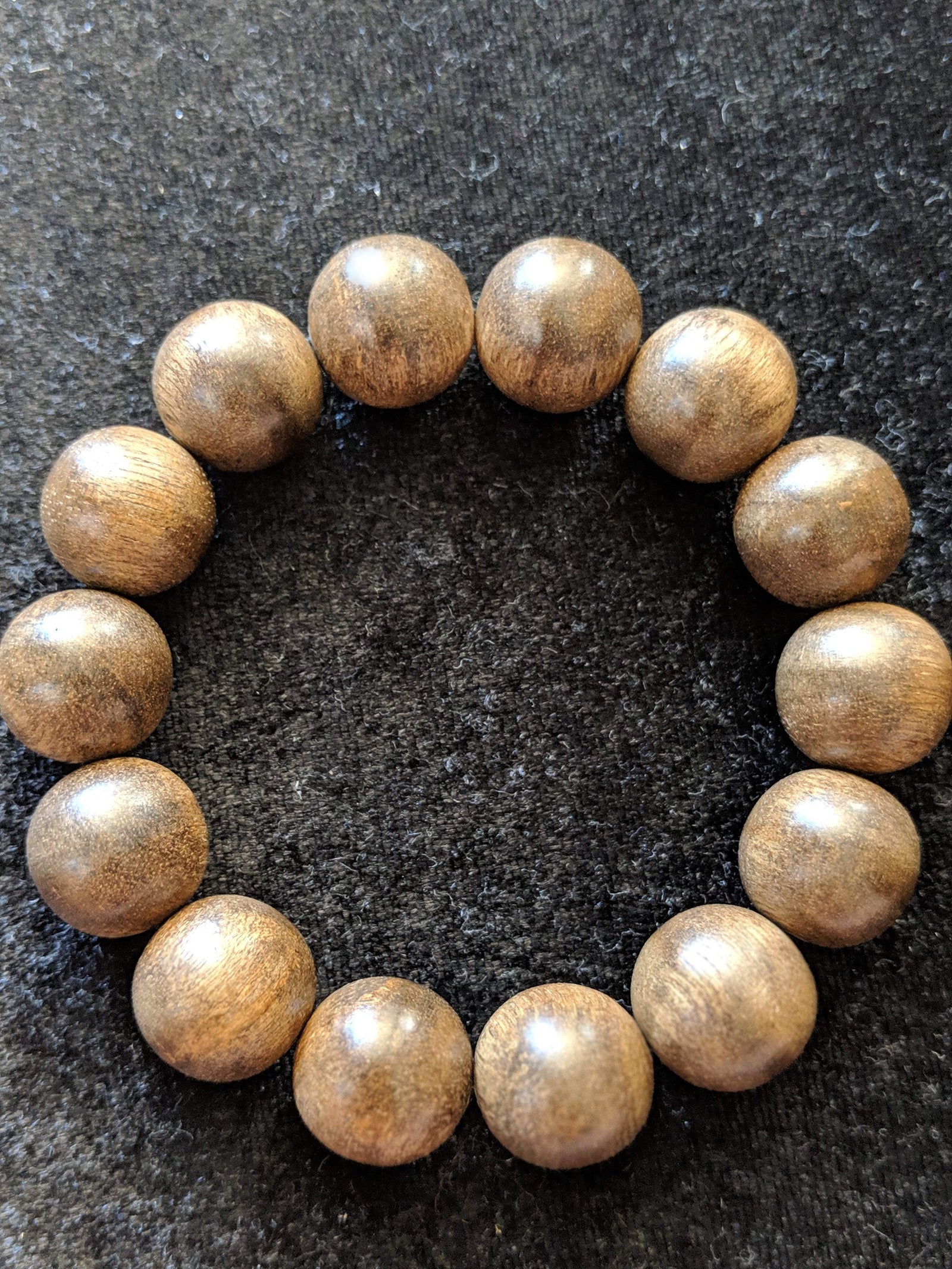 The Little Borneo Wild Agarwood Bracelet 19g,14 beads 16mm -