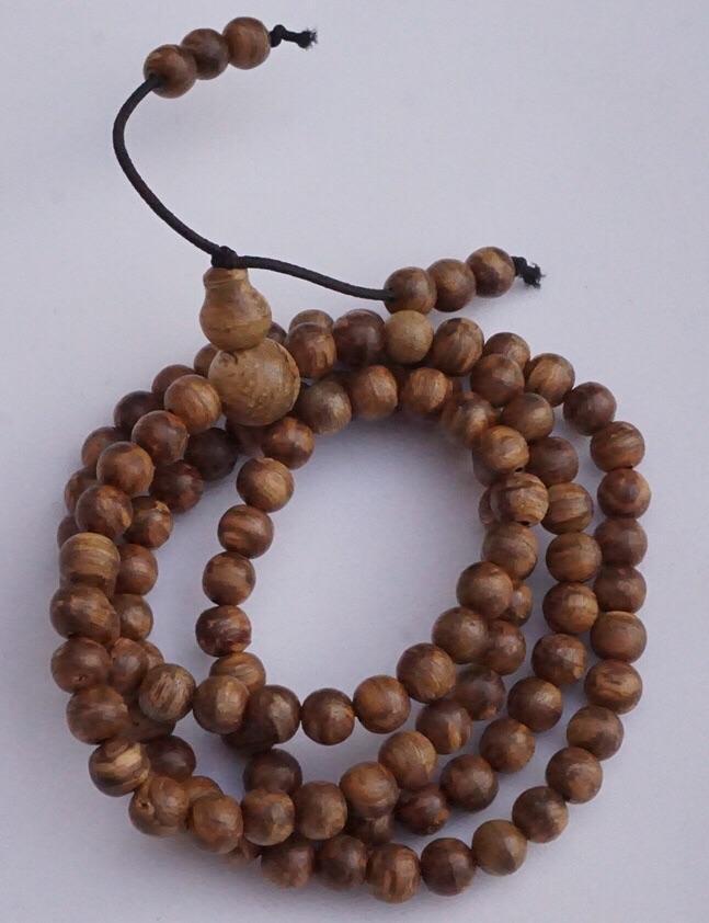 Small wild Agarwood 108 mala necklace 5mm -
