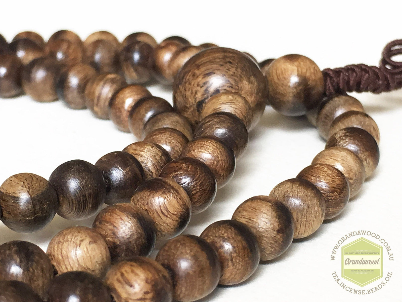 SOLD- Wild Indonesia Mala Beads 6mm 108 -