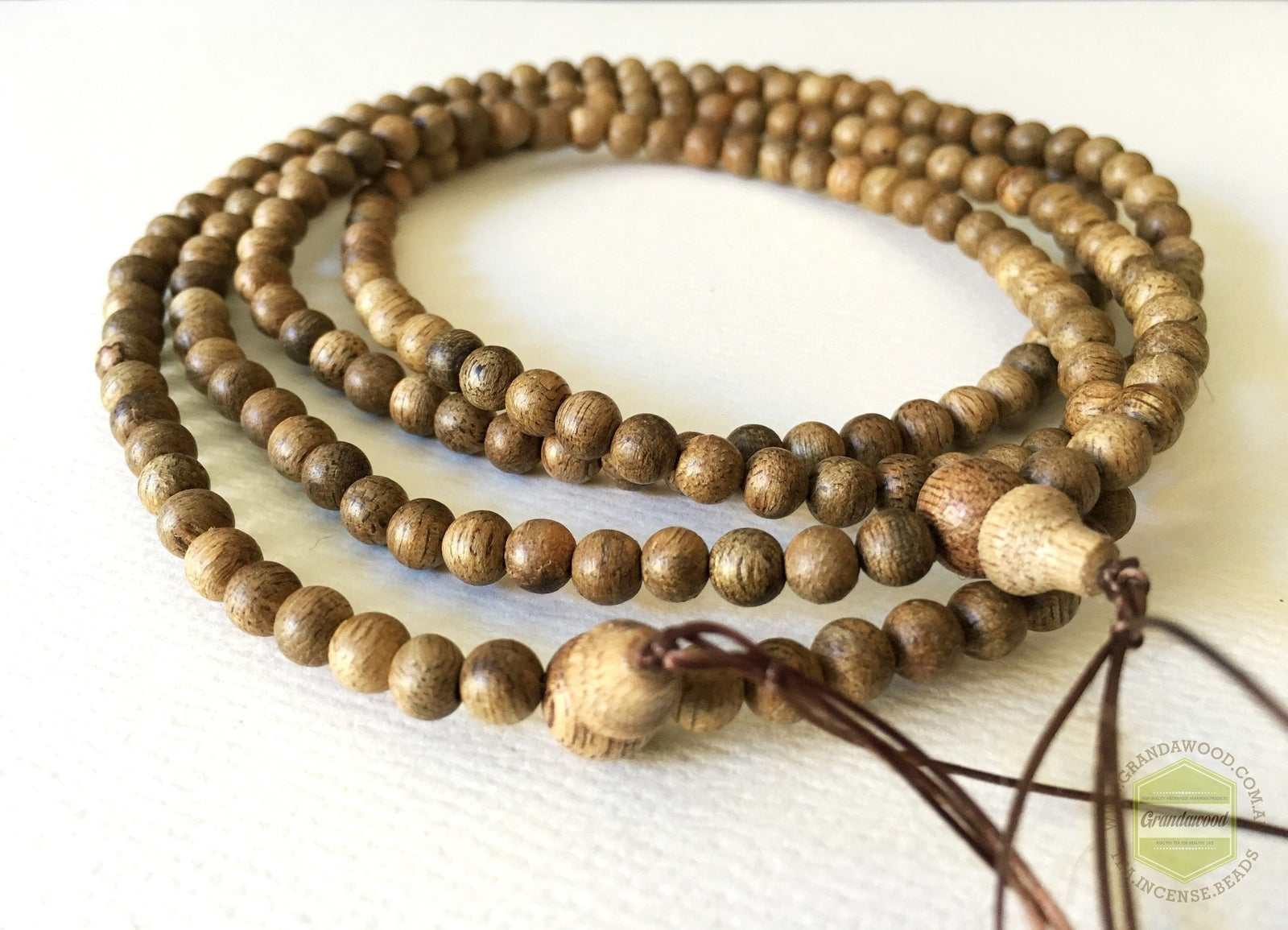 Z-Sold Out-Z- Malaysian Cultivated Agarwood Mala 108 beads 5.5mm -