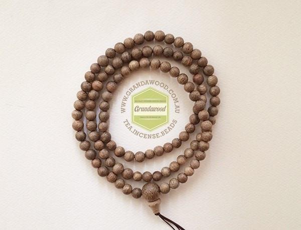 Z-Sold Out-Z- Malaysian Cultivated Agarwood Mala 108 beads 6mm -