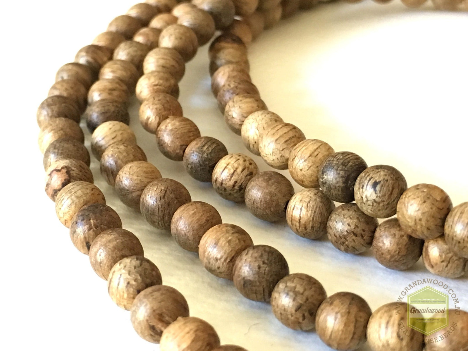 Z-Sold Out-Z- Malaysian Cultivated Agarwood Mala 108 beads 9mm Selected * -