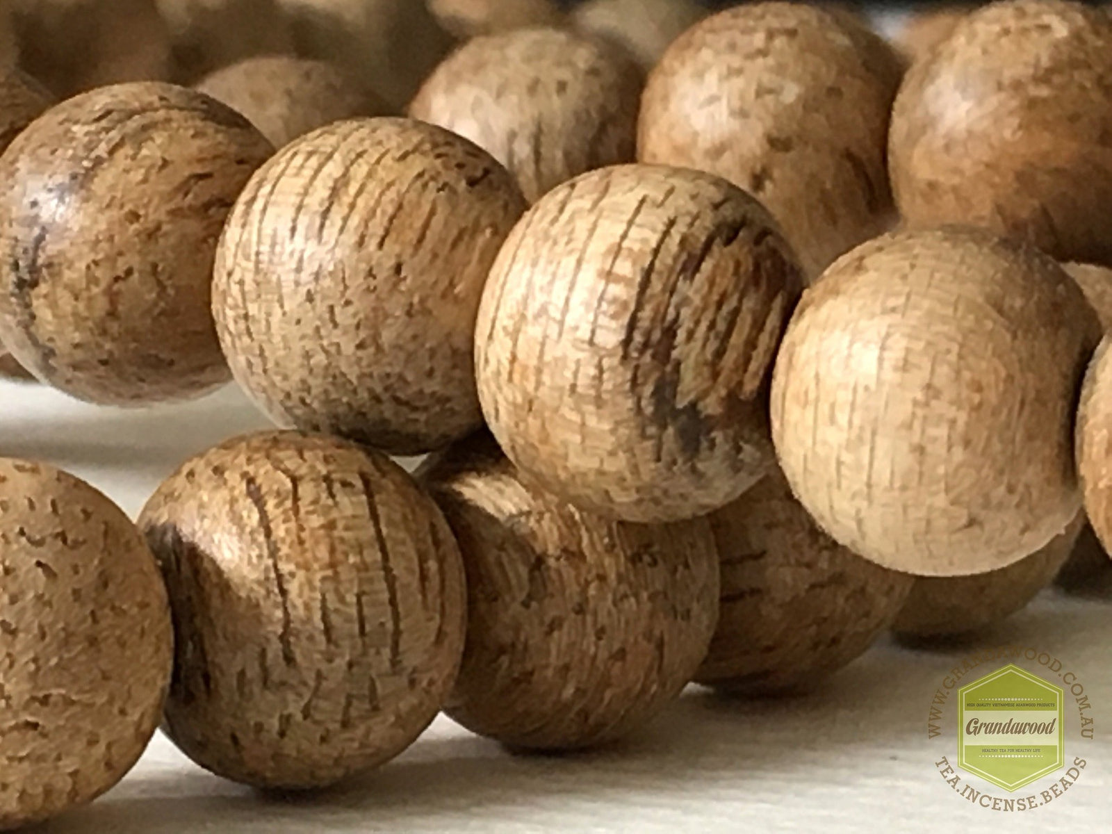 Z-Sold Out-Z- Malaysian Cultivated Agarwood Mala 108 beads 9mm Selected * -