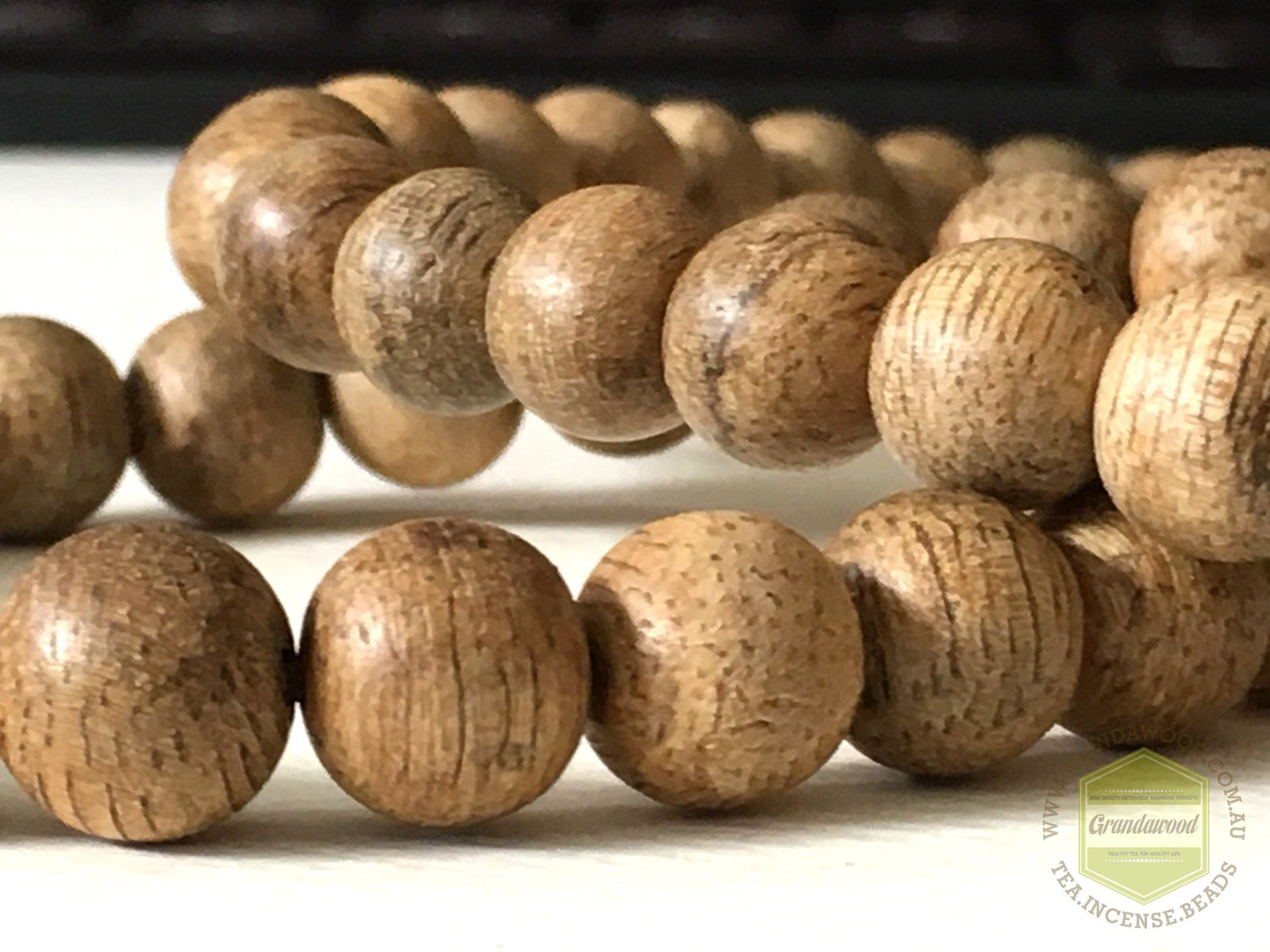 Z-Sold Out-Z- Malaysian Cultivated Agarwood Mala 108 beads 9mm Selected * -