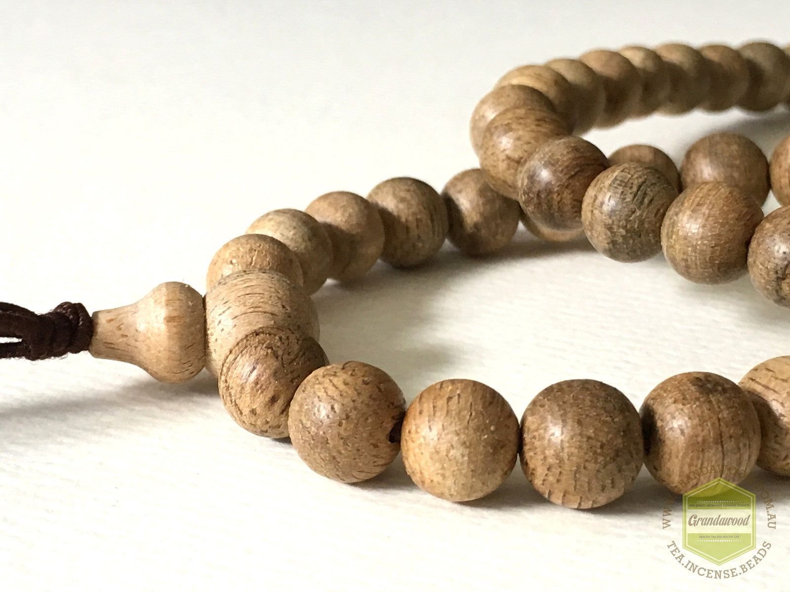 Z-Sold Out-Z- Malaysian Cultivated Agarwood Mala 108 beads 9mm Selected * -