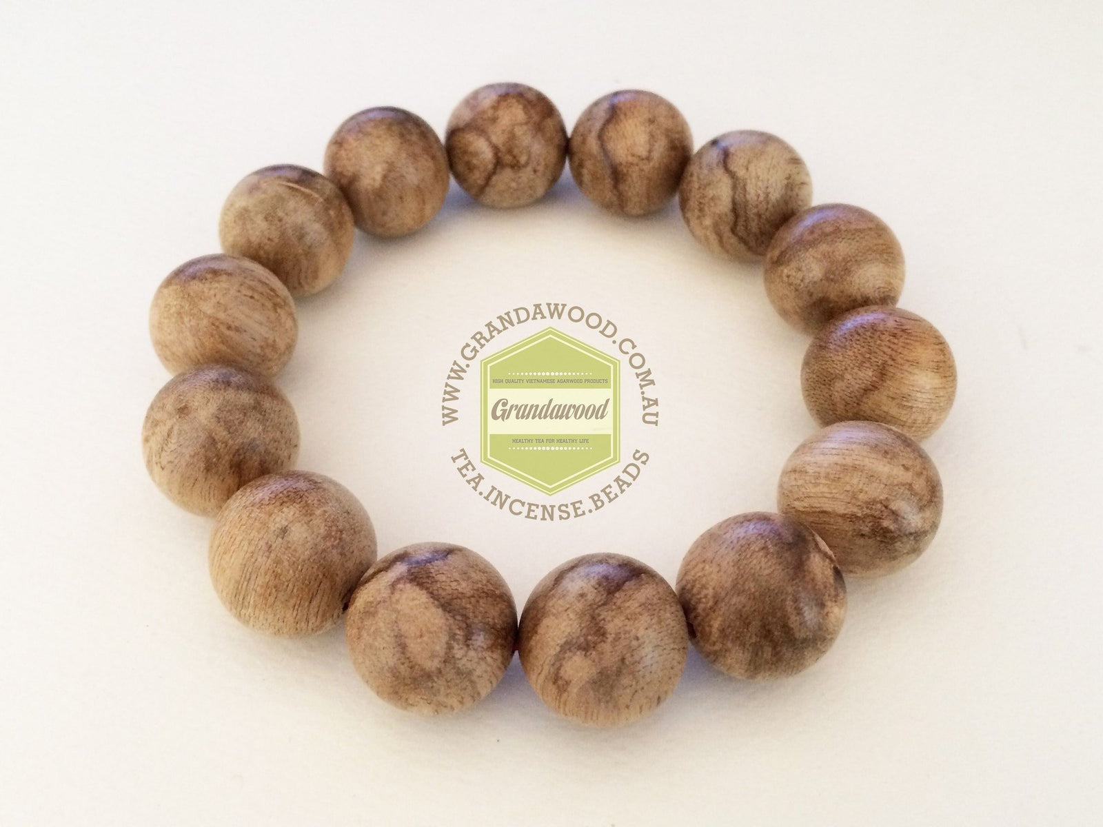 SOLD- Wild Natural Indonesia Agarwood Bracelet (pattern A) -