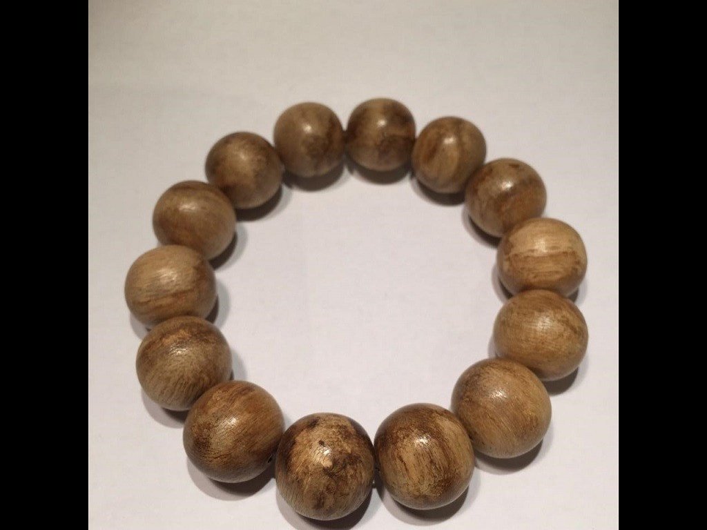 SOLD- Wild Natural Indonesia Agarwood Bracelet sm001 -
