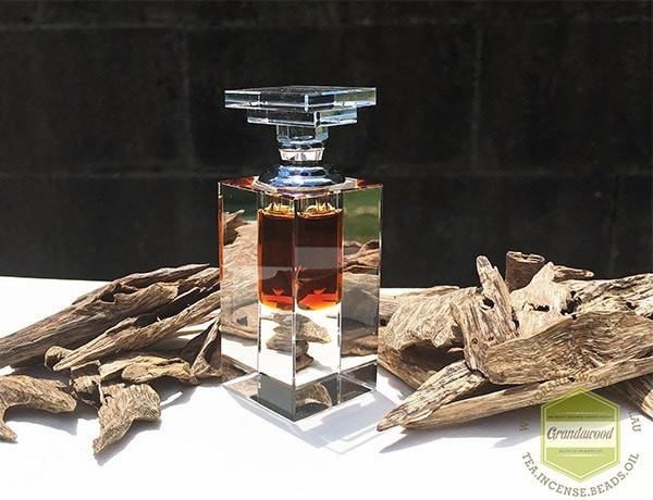 Scent of Enlightenment- The Mesmerizing Sweetness Liquid Gold - Wild Agarwood Oil steam distillation - 3 ml Crystal Bottle