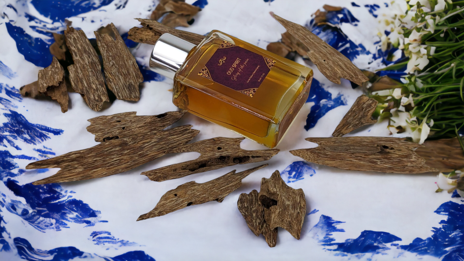 Grandawood Agarwood Oud Perfume: OUD SPIRIT- GLORY OF THE PAIN- perfume - 30ML FULL BOTTLE- FREE 0.5ML PURE SMOOTH THAI OUD / OIL-BASED ALCOHOL FREE