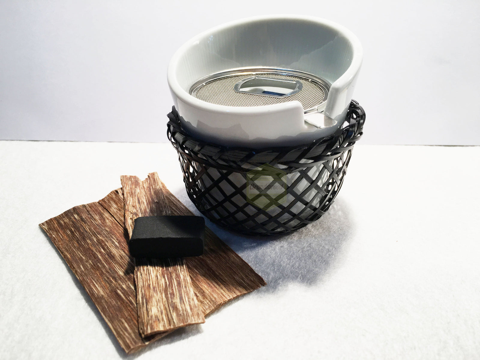 *New* Shoyeido Portable Wood Chip Heater HIINA (Hi-ina) + complement agarwood chip -