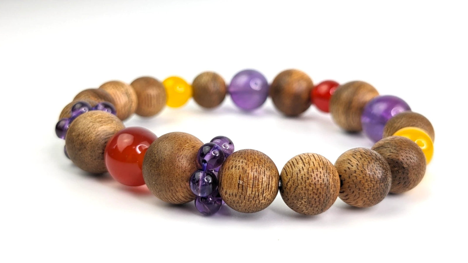 5E Earth -Stable Ground Bracelet - Agarwood and Gemstone