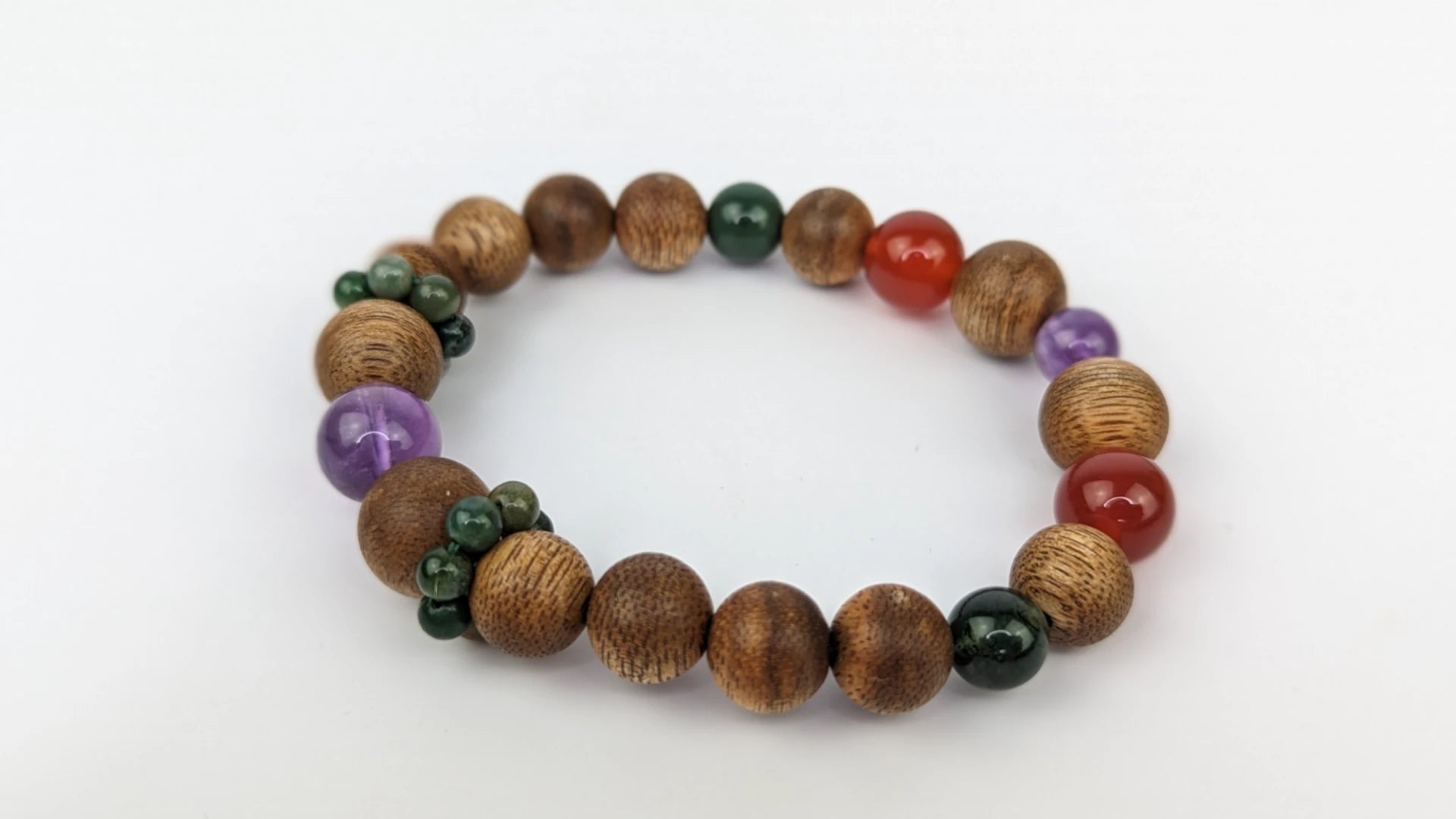 5E Fire Blaze Harmony Bracelet - Agarwood and Gemstone