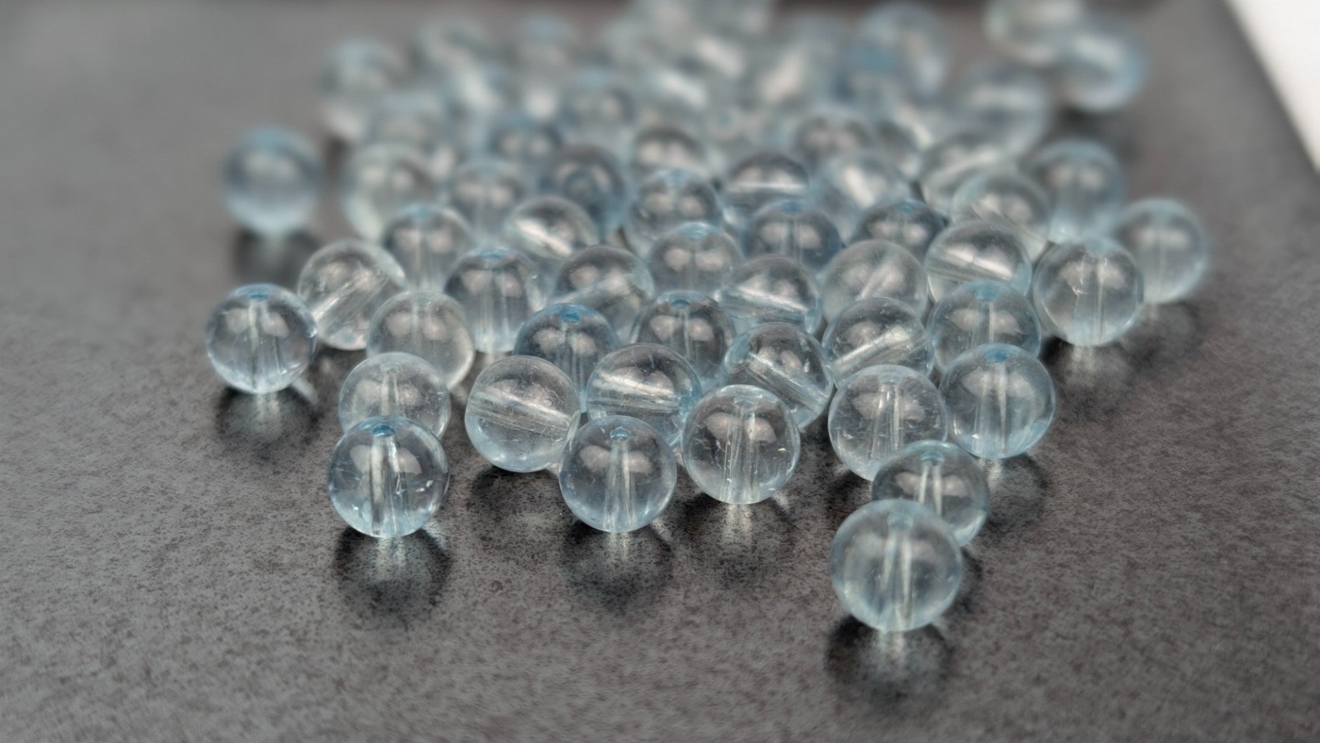 3A- Blue Topaz Beads-6mm