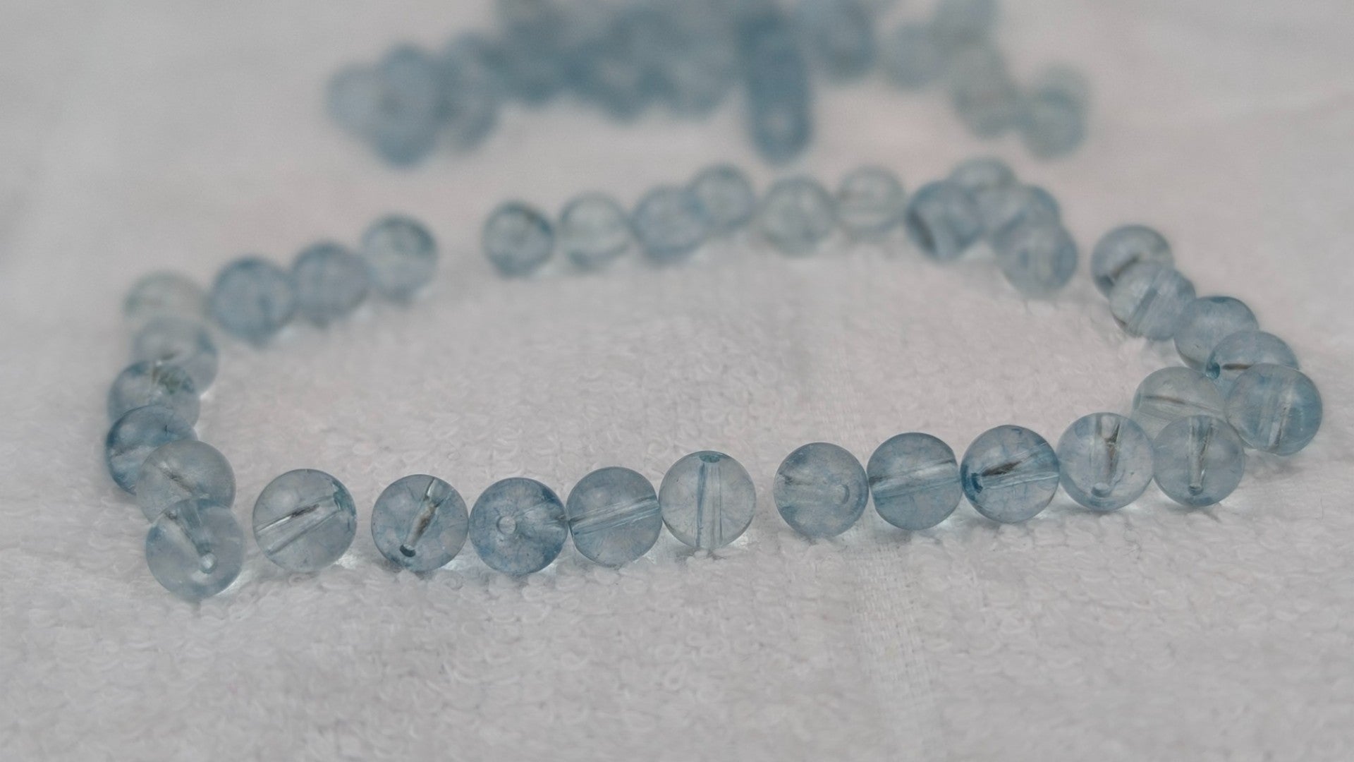 3A- Blue Topaz Beads-6mm