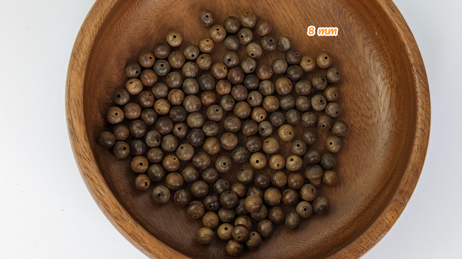 Nhiều hạt Trầm hương hoang dã Kalimantan 108 mala 8 mm mỗi hạt cho 108 mala, 33 tasbih hoặc vòng đeo tay