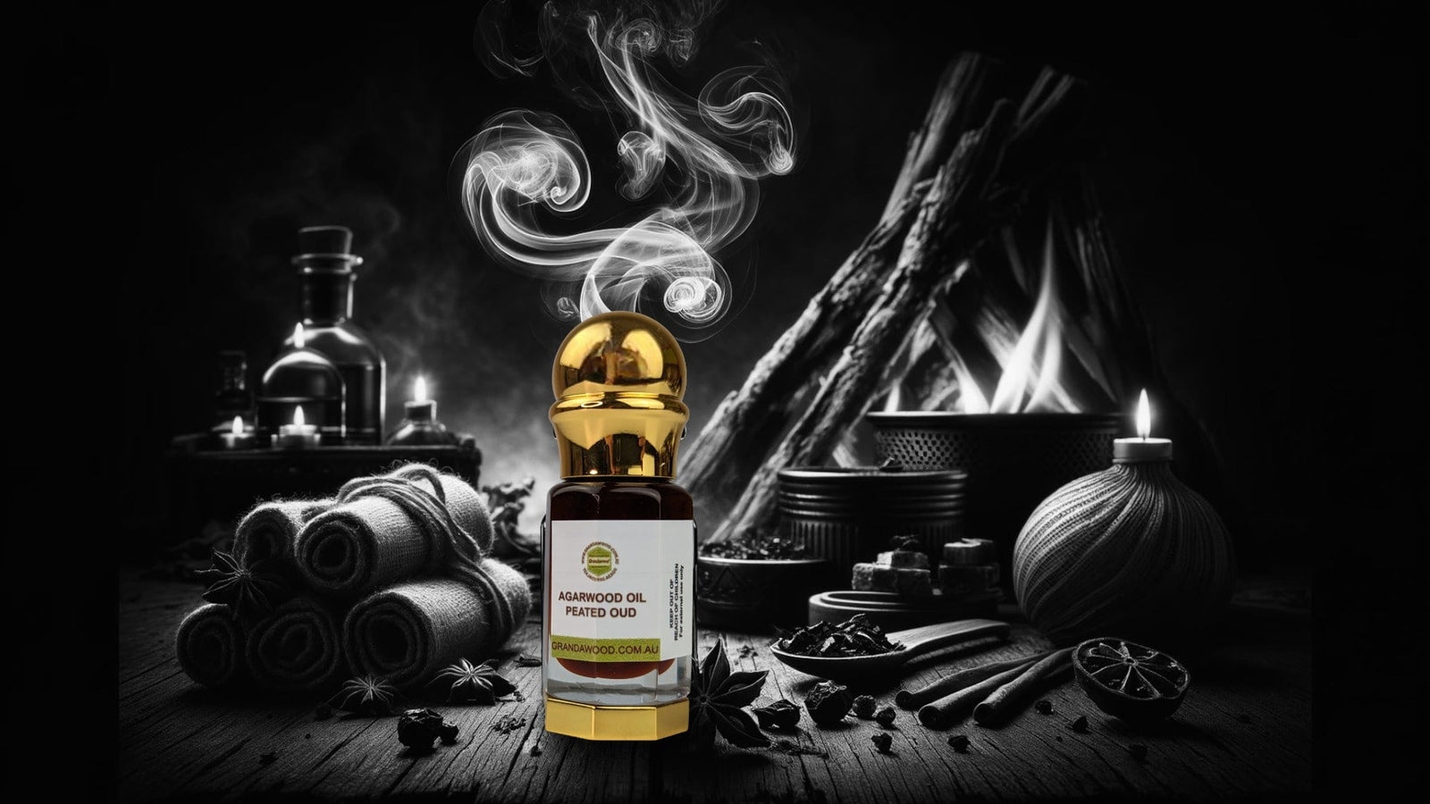 Agarwood Oil 12g The Peated Oud - 100% Pure Cultivated "brewed" Oud Oil