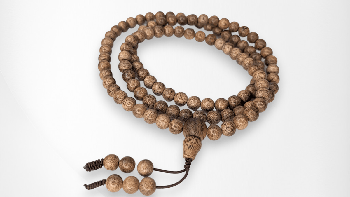 Beads BPF6 -  Wild Vietnamese Agarwood Mala 108 6mm