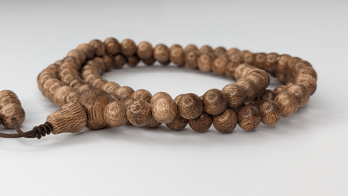Beads BPF6 -  Wild Vietnamese Agarwood Mala 108 6mm
