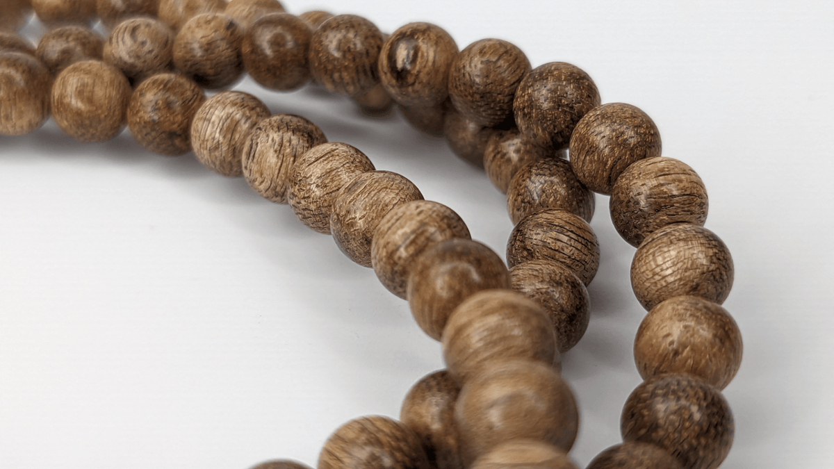 Beads BPF6 -  Wild Vietnamese Agarwood Mala 108 6mm