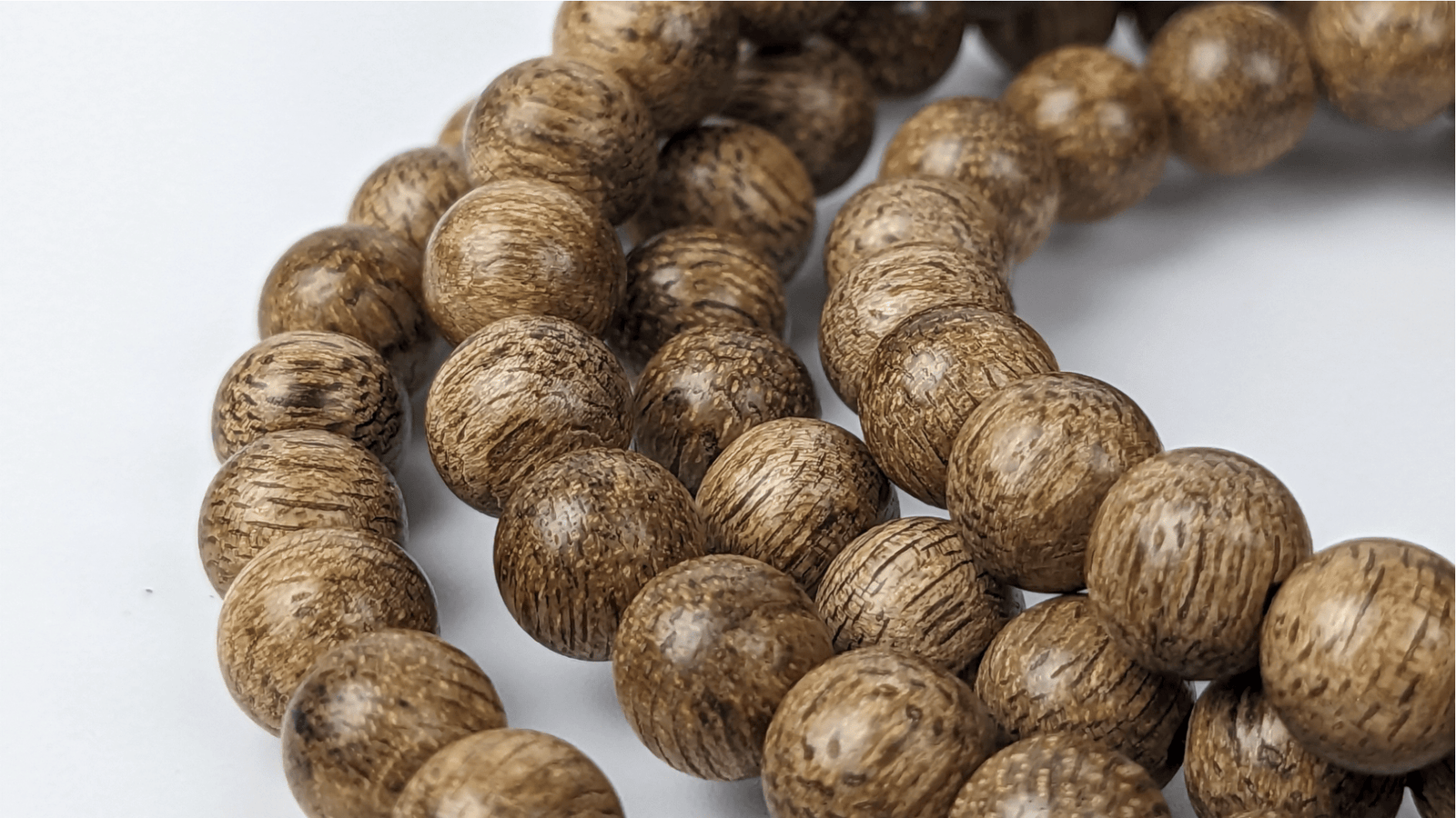 Beads BPF6 -  Wild Vietnamese Agarwood Mala 108 6mm