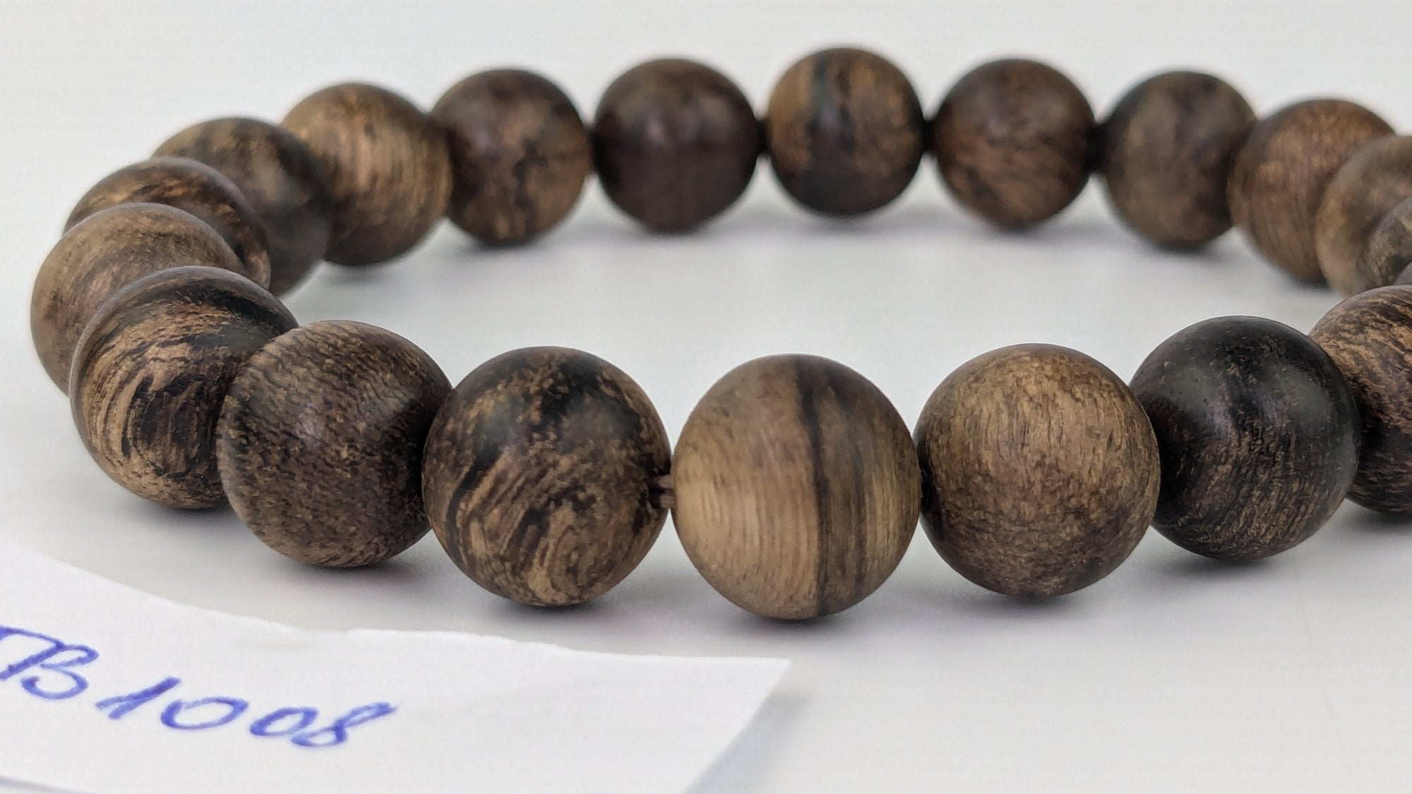 Beads Premium Handmade Wild Agarwood Bracelet 10mm 8g or 9g - Sand-polished finish