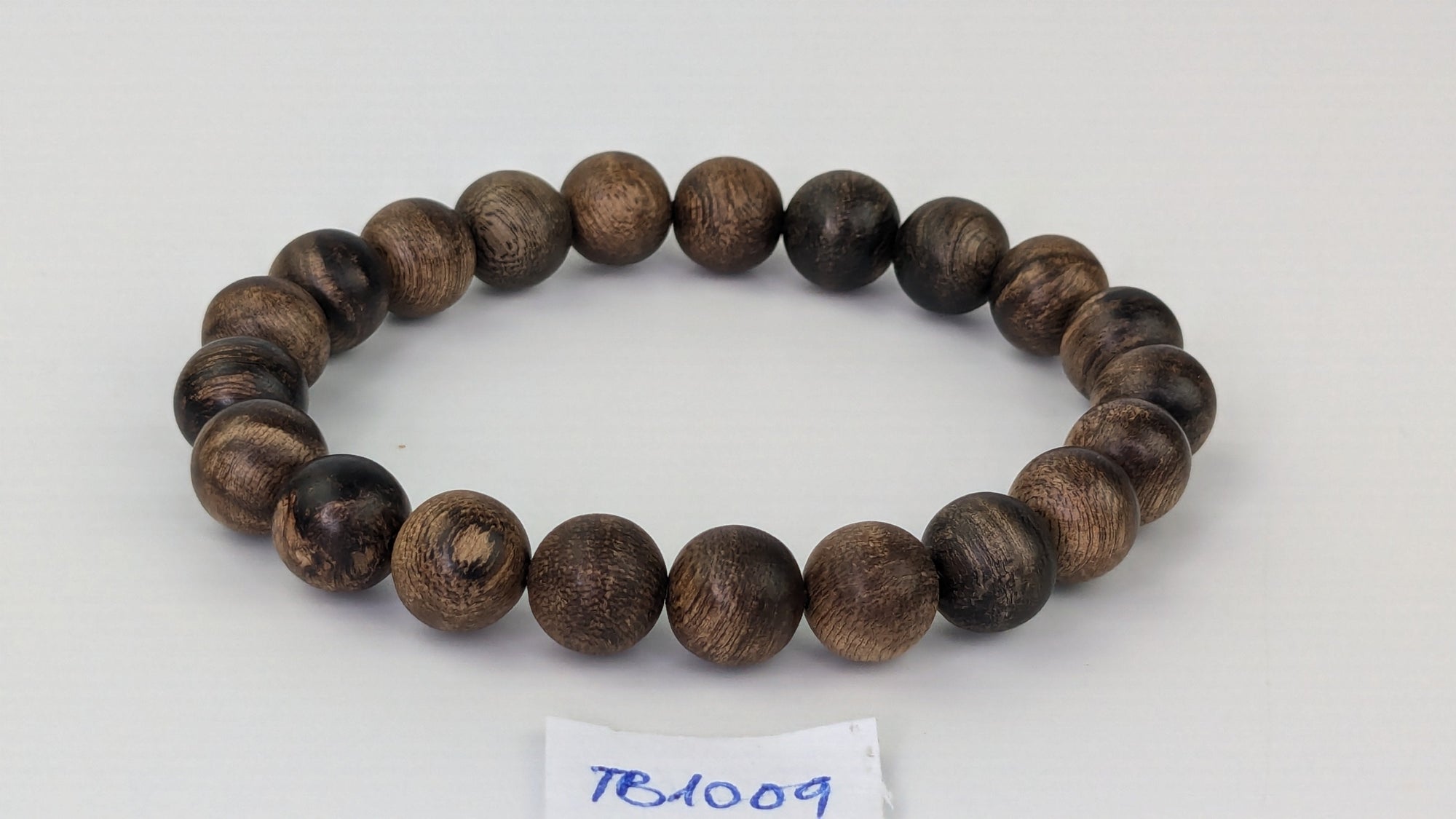 Beads Premium Handmade Wild Agarwood Bracelet 10mm 8g or 9g - Sand-polished finish