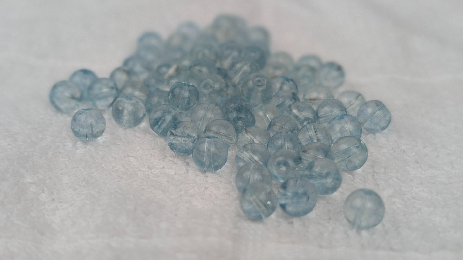 3A- Blue Topaz Beads-6mm