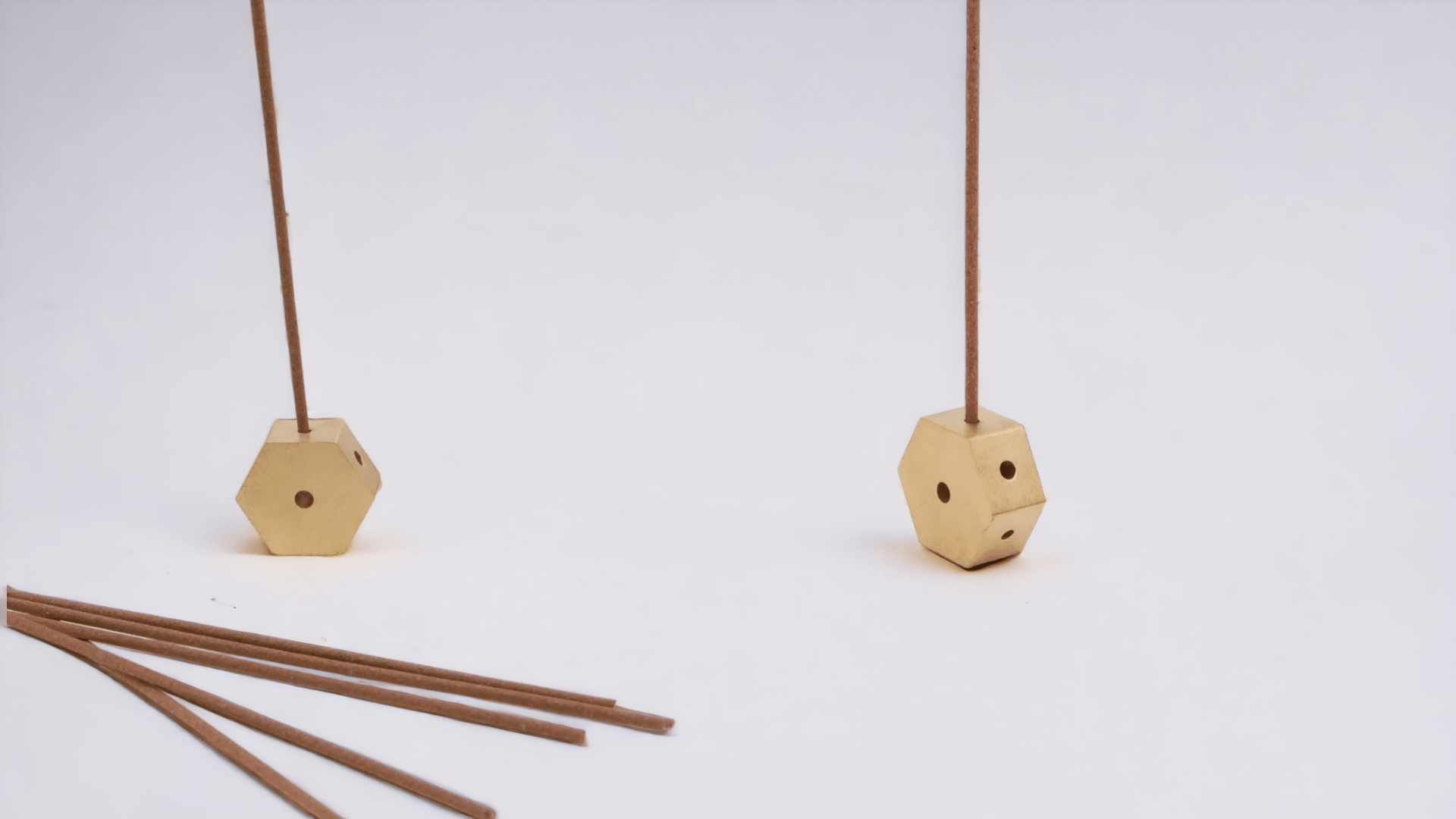 Hexagon Brass Incense holder