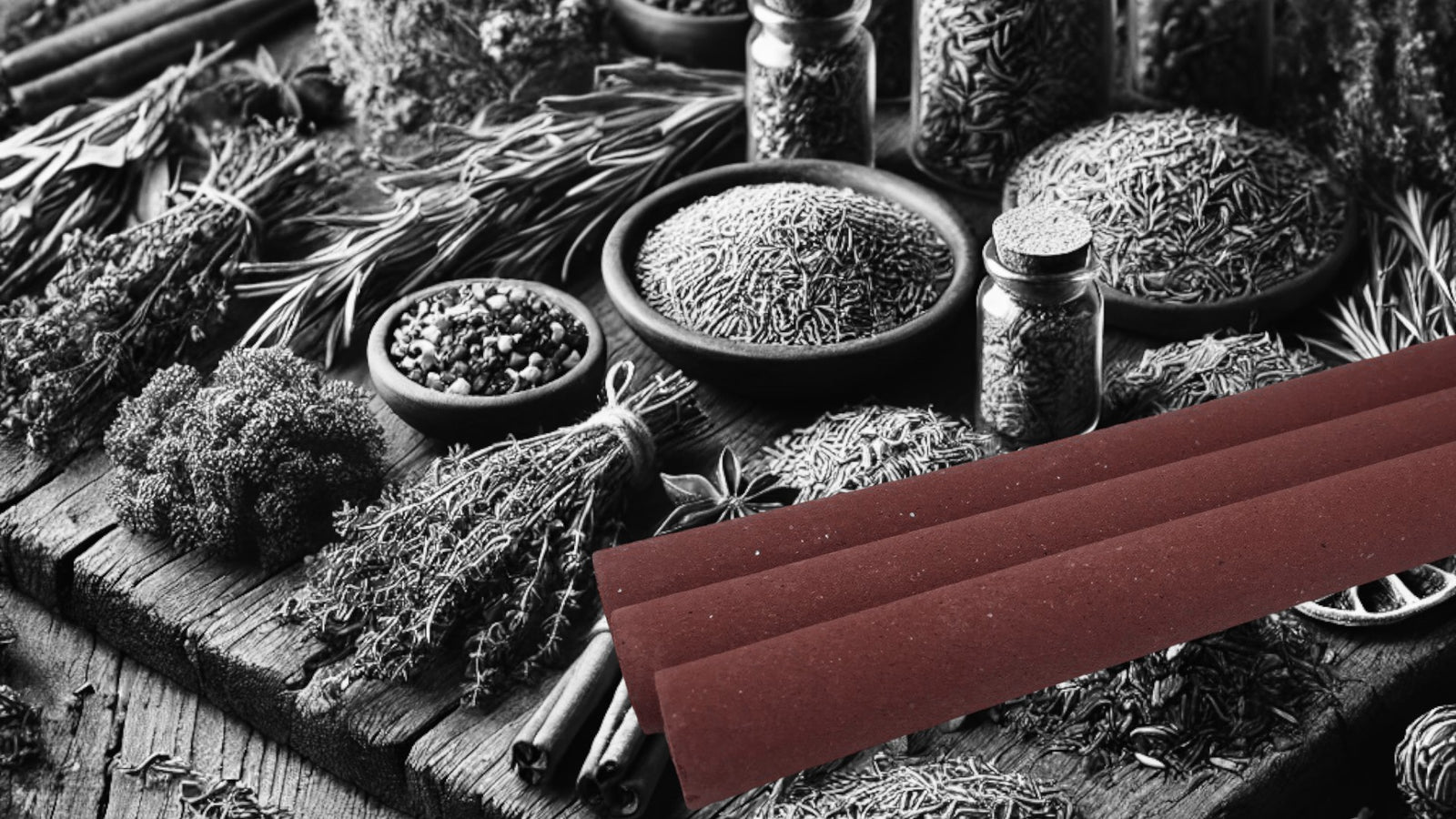 Nhang Trầm Phong Thủy được làm từ Trầm Hương và 42 loại dược liệu- 21.5 cm 