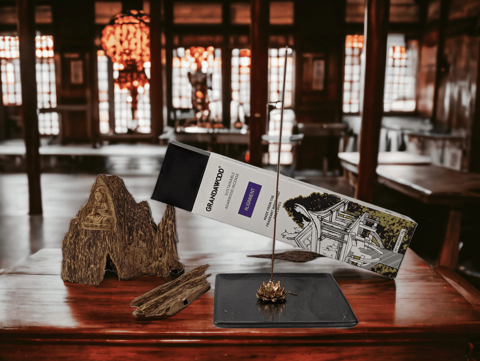 Incense Alignment- Grandawood Sustainable Wild Agarwood Incense 沉香香