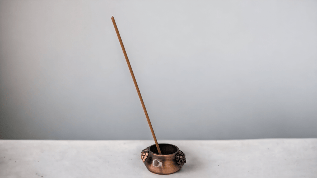 Mini Cauldron Copper Incense holder 4cm