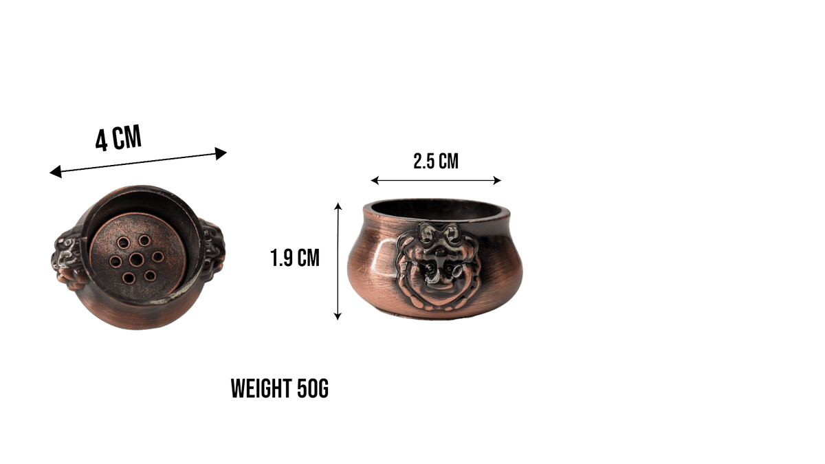Mini Cauldron Copper Incense holder 4cm