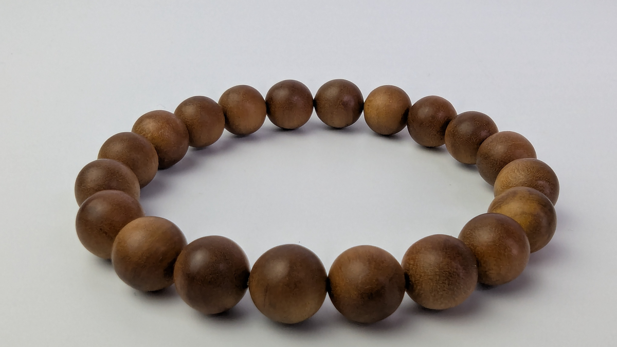 野生陈年印度尼西亚檀香手链 10 毫米、12 毫米和 16 毫米，气味奇特
