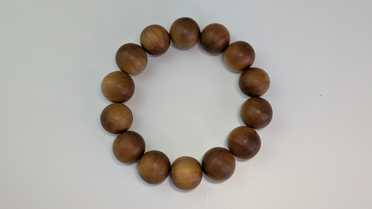 野生陈年印度尼西亚檀香手链 10 毫米、12 毫米和 16 毫米，气味奇特
