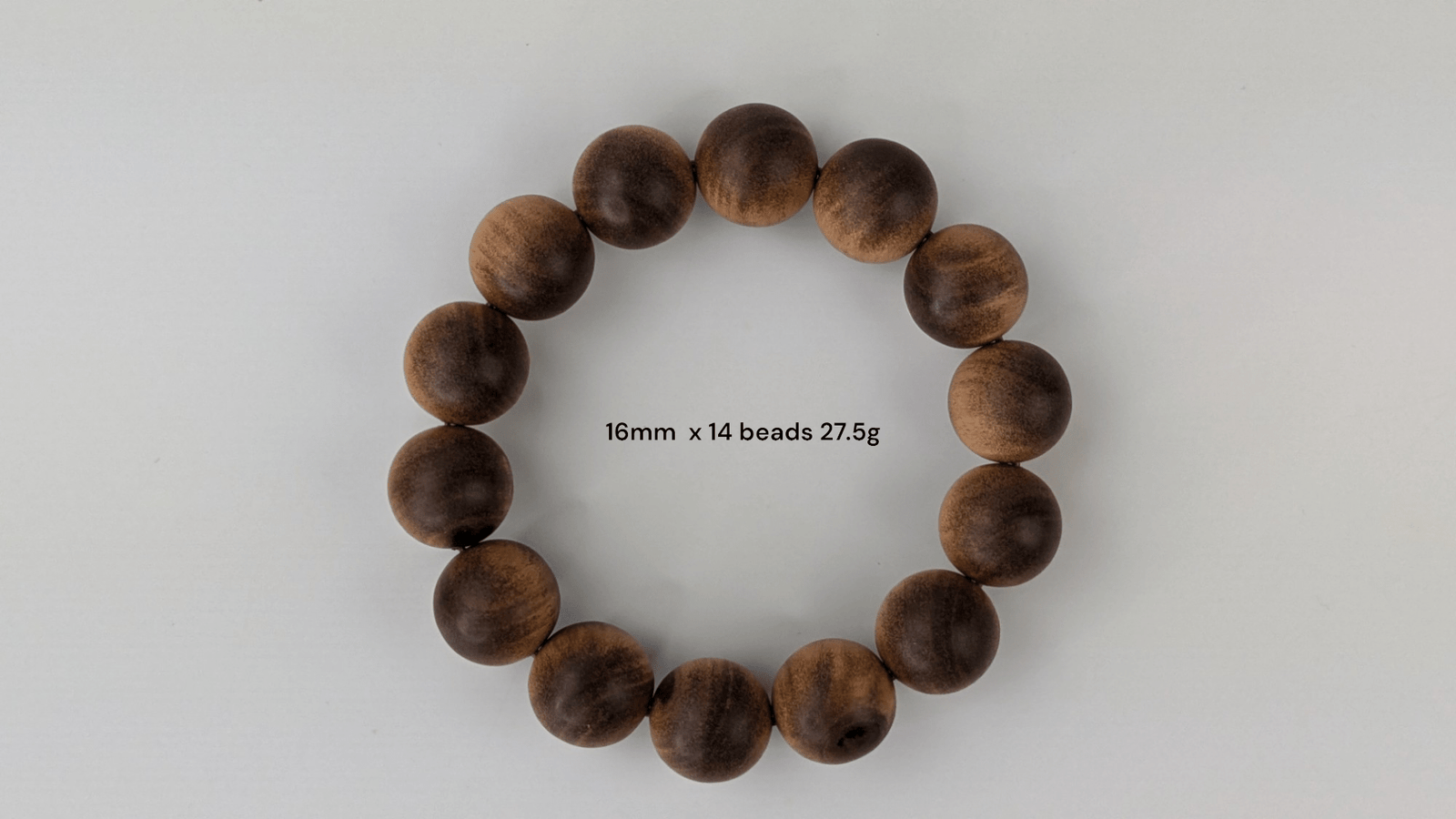 sandalwood beads 1x Bracelet- 16mm- heavy sinking Dimension: 16mm  Weight: around 27g "The Beauty of the Death" Wild Aged Sandalwood  beads