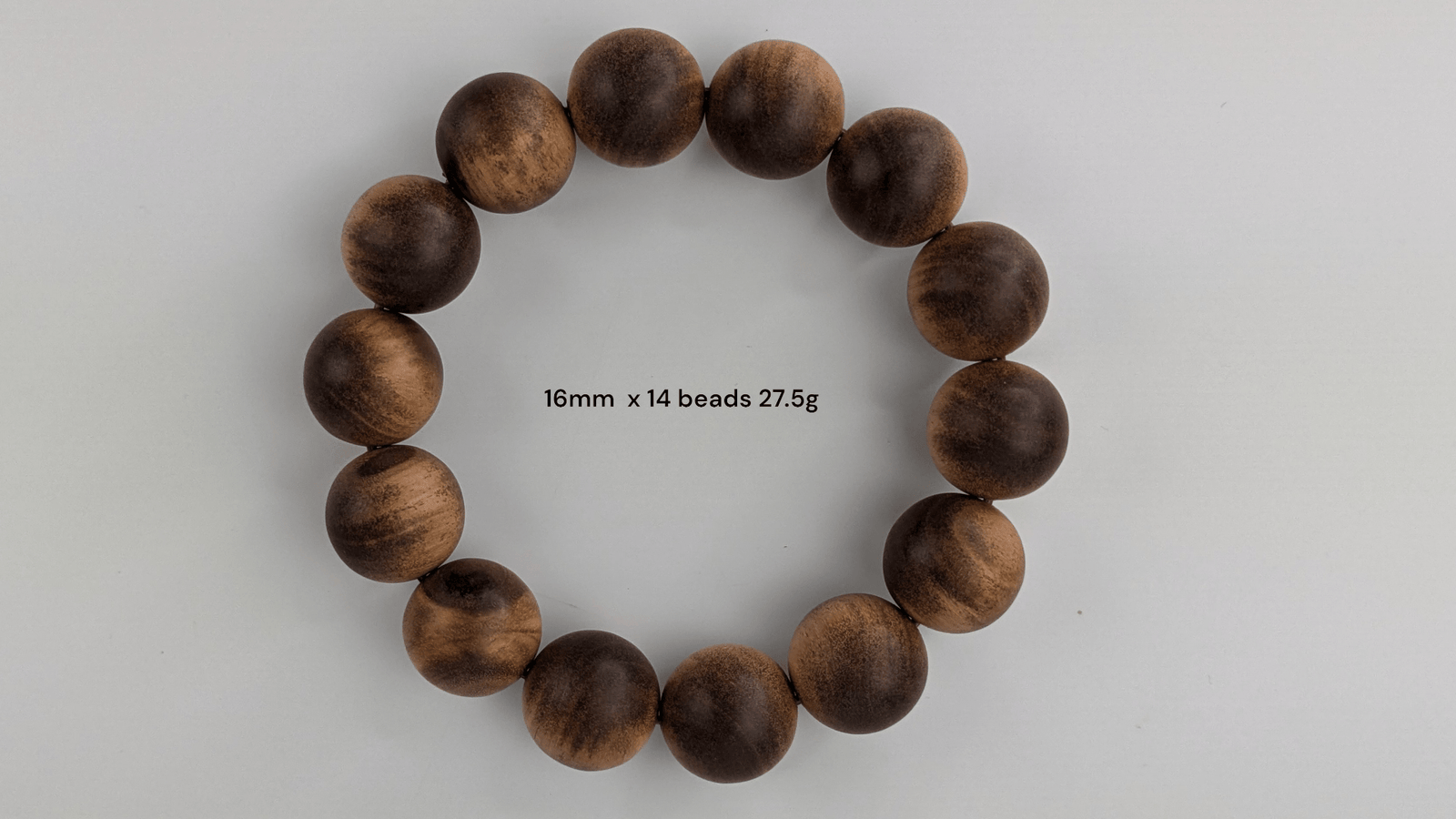 sandalwood beads 1x Bracelet- 16mm- heavy sinking Dimension: 16mm  Weight: around 27g "The Beauty of the Death" Wild Aged Sandalwood  beads