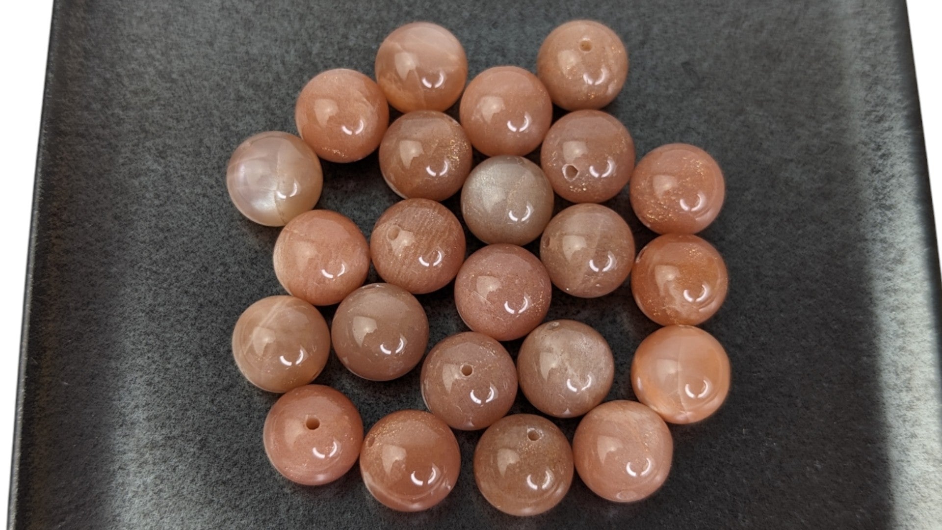 Sunstone 3A-grade beads 10mm