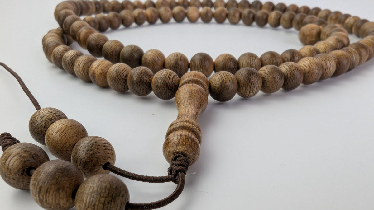 Custom-made Agarwood Tasbih 99 beads + 6 counting beads