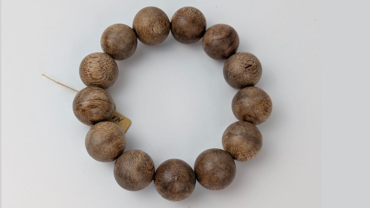 BF1825 - 越南野生沉香手链 25克 18毫米 13颗珠子