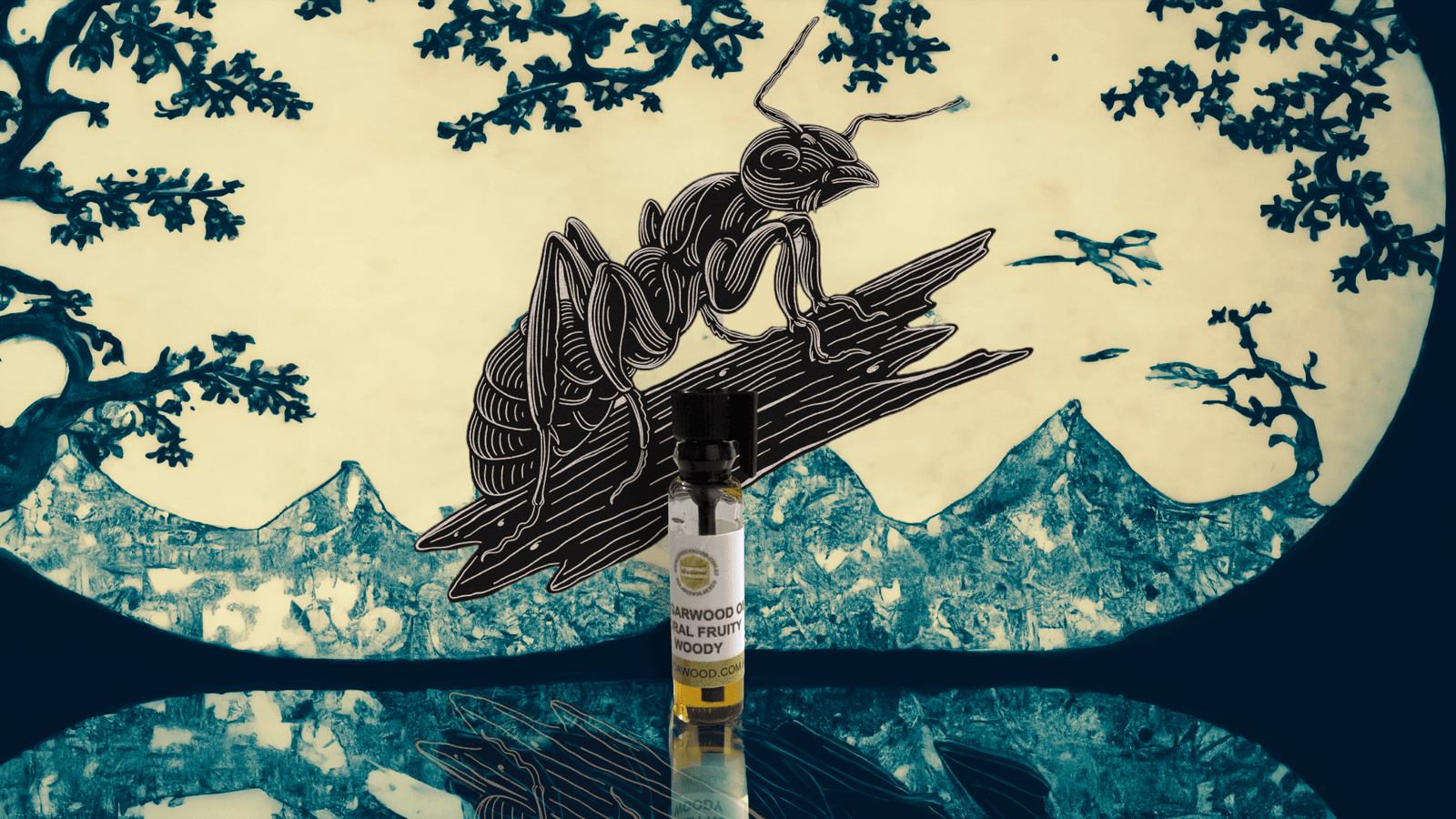 Antgarwood Oil- 100% pure essential Oud oil-grown by ants - AAO1: Floral Fruity Woody Agarwood / 0.5ml