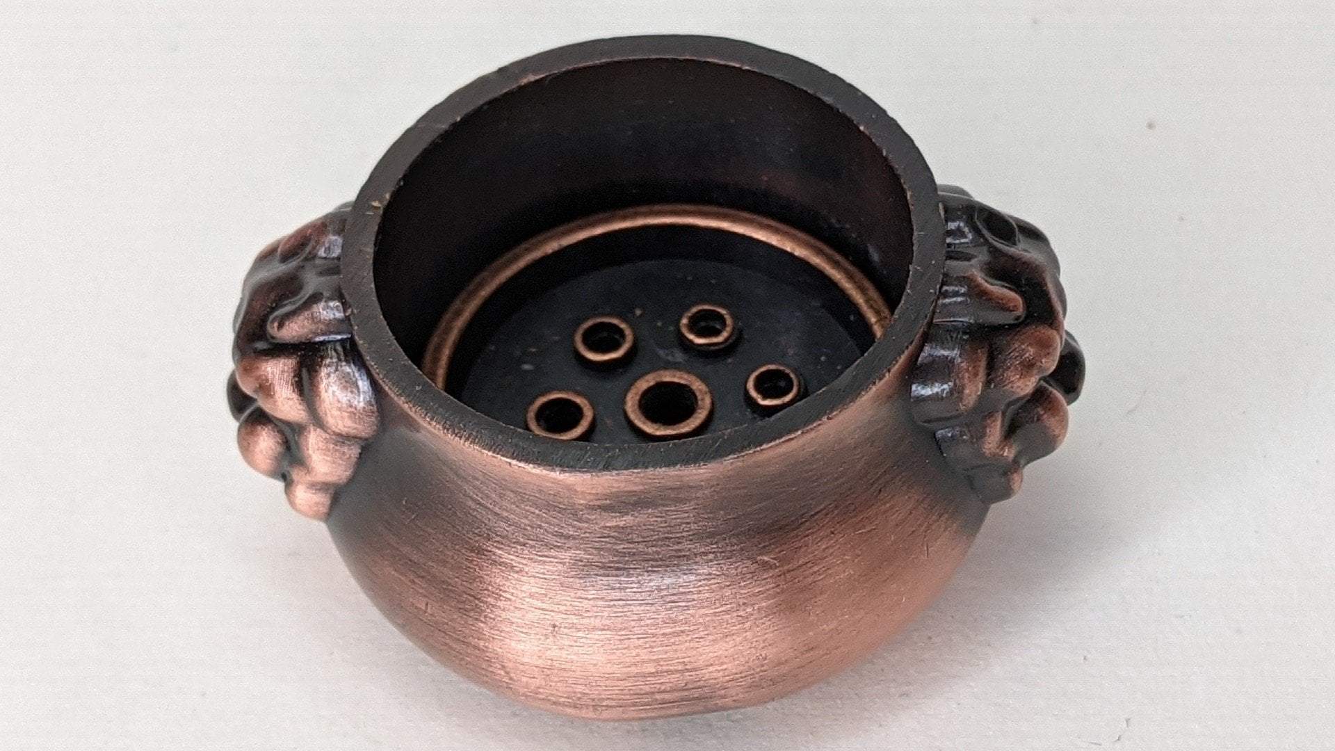 Mini Cauldron Copper Incense holder 3cm -