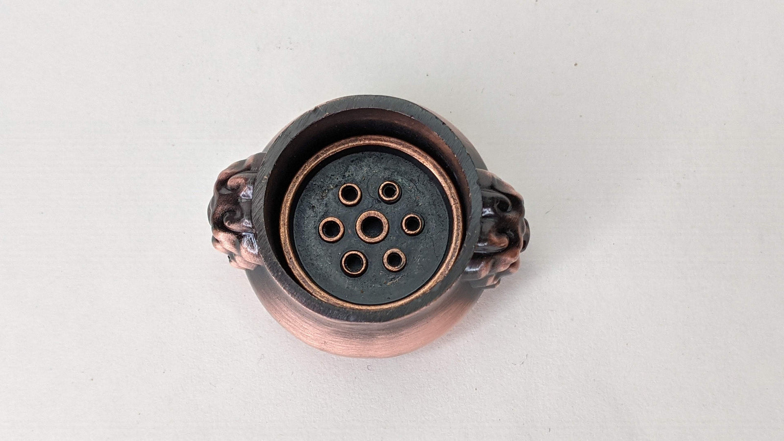 Mini Cauldron Copper Incense holder 3cm -