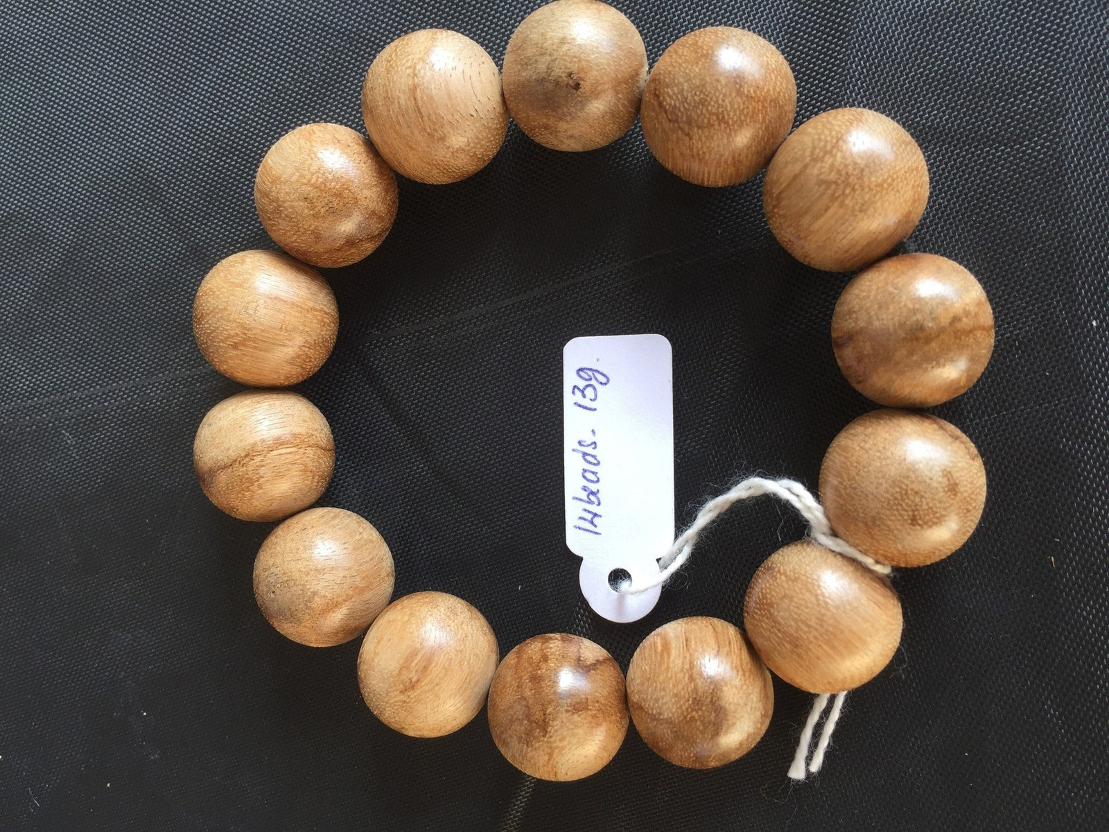 *SOLD* Wild Saba Young Agarwood Bracelet - 16mm 14 beads 13g