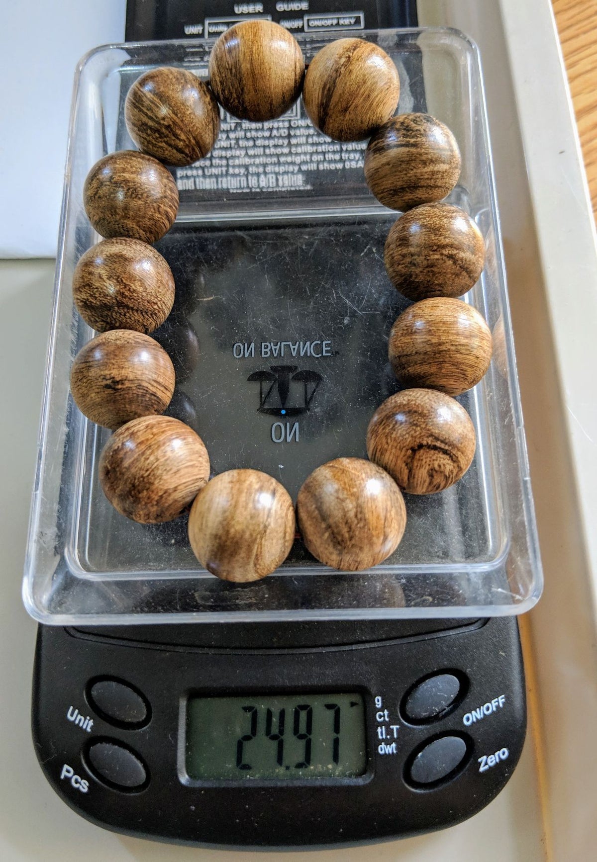 Multiple Wild Agarwood bracelets weight around 25g 18mm - 24g
