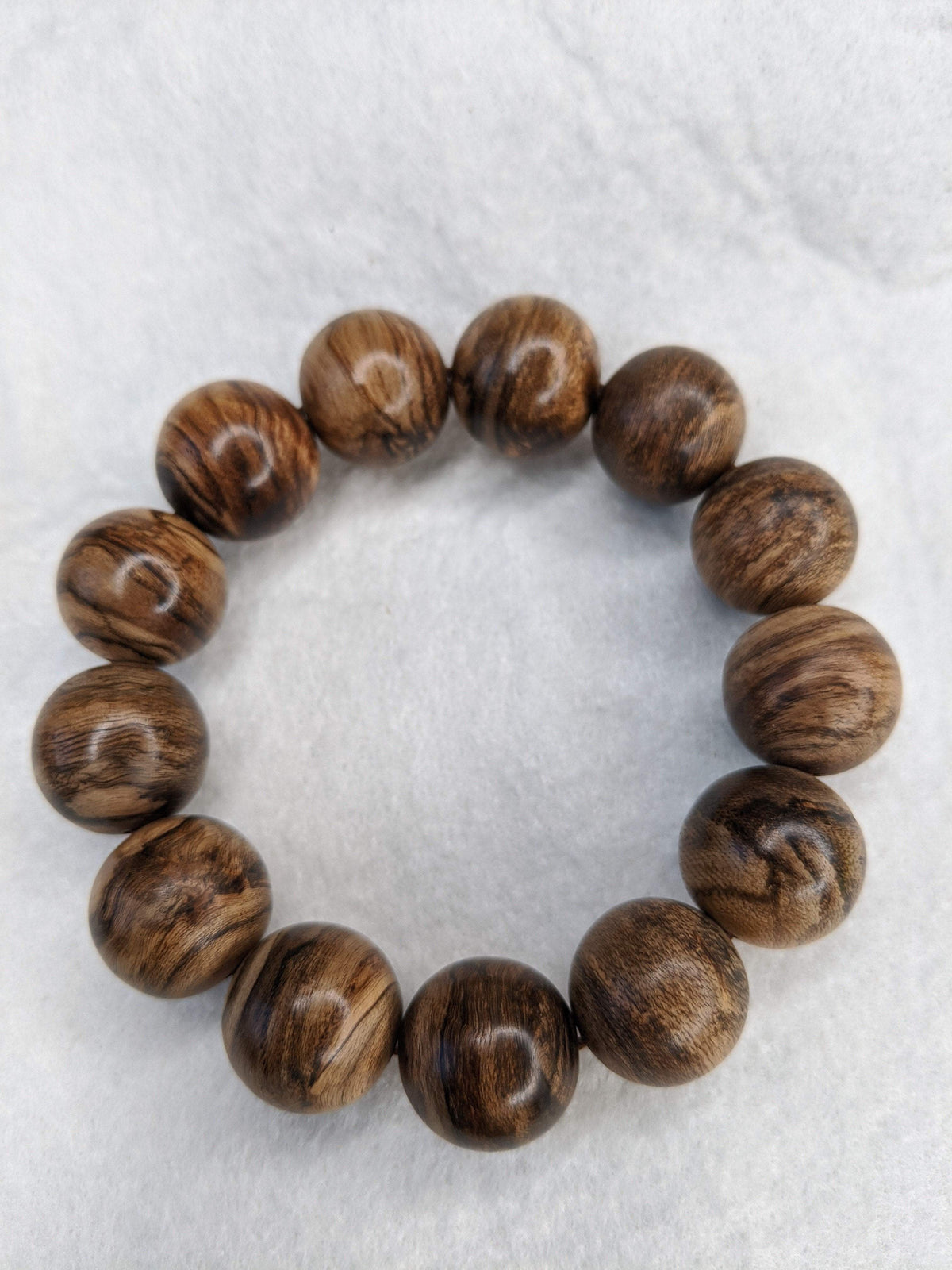 Black Scars - Borneo Wild Agarwood Bracelet 13 beads 30g 18mm -